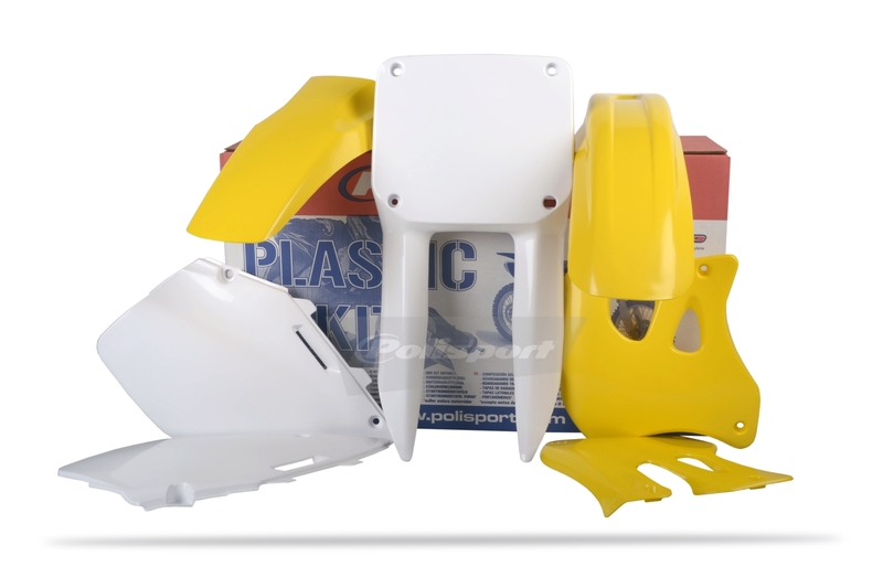 Kit plastique POLISPORT couleur origine Suzuki RM125/RM250 