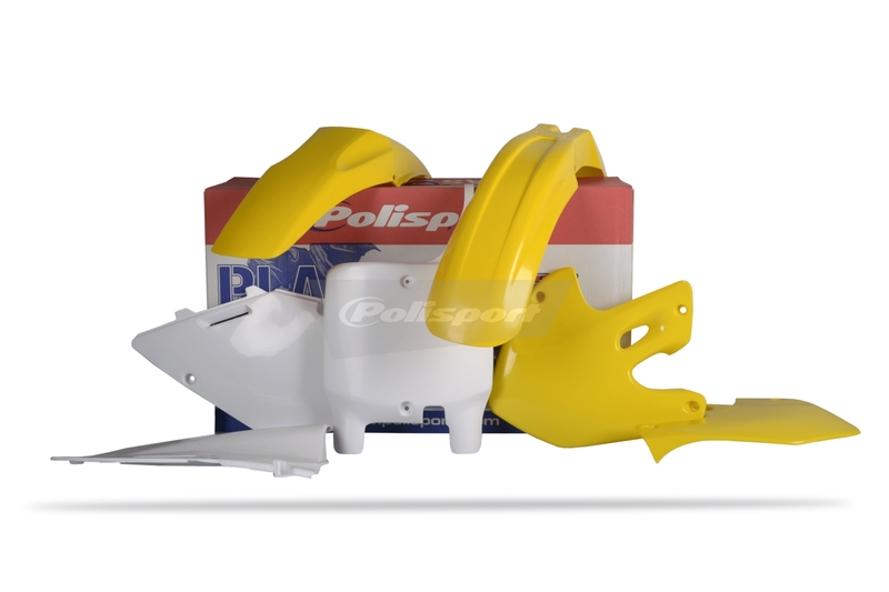 Kit plastique POLISPORT couleur origine Suzuki RM125/RM250 