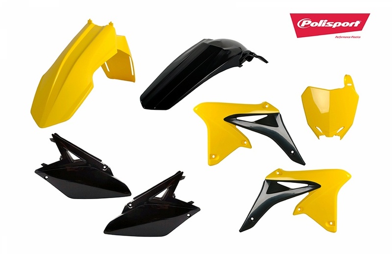 Kit plastiques POLISPORT jaune/noir Suzuki RM-Z250 