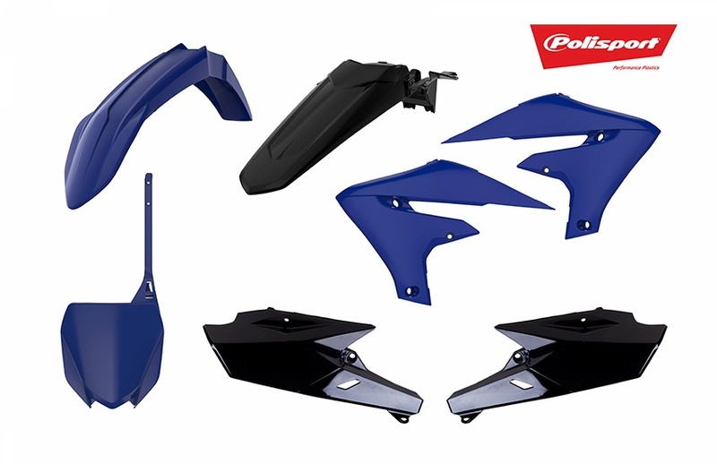 Kit plastiques POLISPORT bleu/noir Yamaha YZ250/450F 