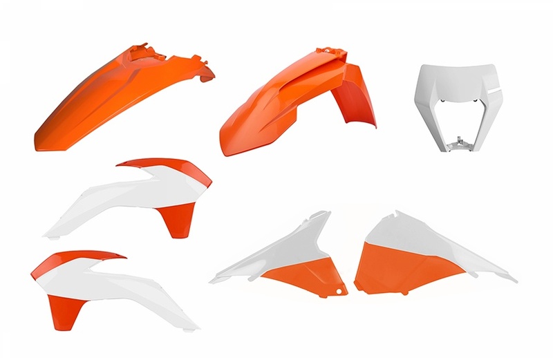 Kit plastique POLISPORT Enduro Restyle couleur origine KTM EXC/EXC-F 