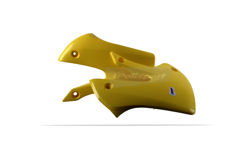 Ouïes de radiateur POLISPORT jaune Suzuki RM65/DR-Z110 