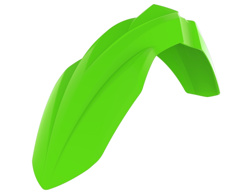 Garde-boue avant POLISPORT vert citron Kawasaki KX125/250 