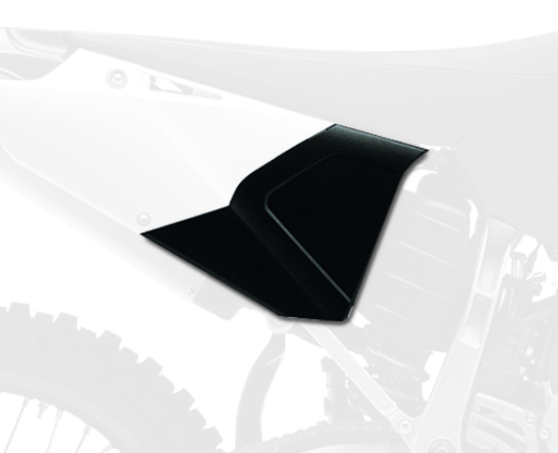 Boîte à air POLISPORT restylé noir avec cache boîte à air Yamaha YZ125/250/250X 