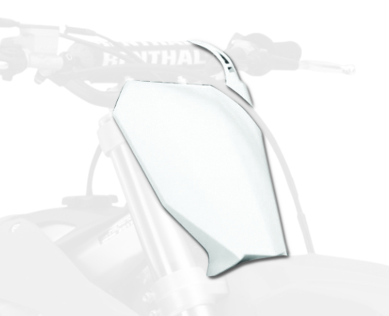 Plaque numéro frontales POLISPORT blanc Honda CRF450R/RX 
