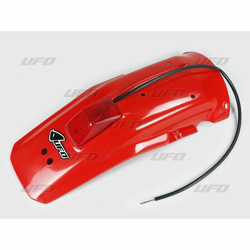 Garde-boue arrière + feu UFO rouge Honda XR600R 