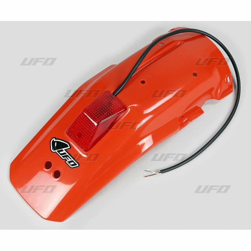 Garde-boue arrière + feu UFO orange Honda XR600R 