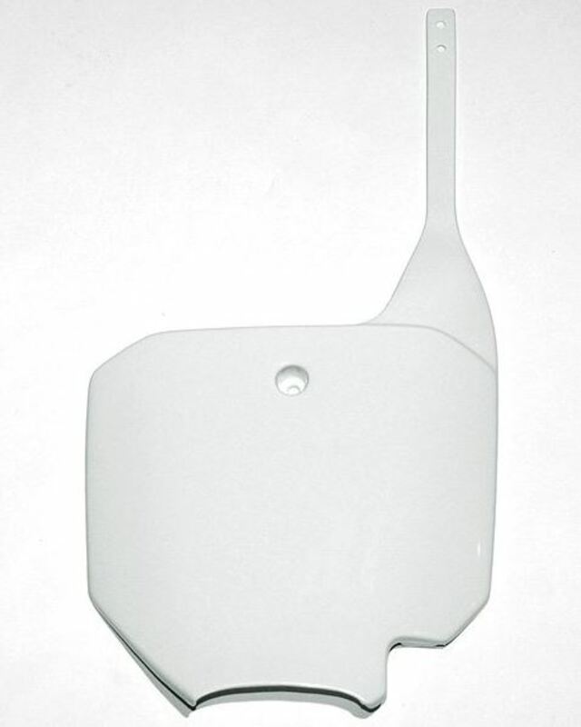 Plaque numéro frontale UFO blanc Honda CR80/CR85 