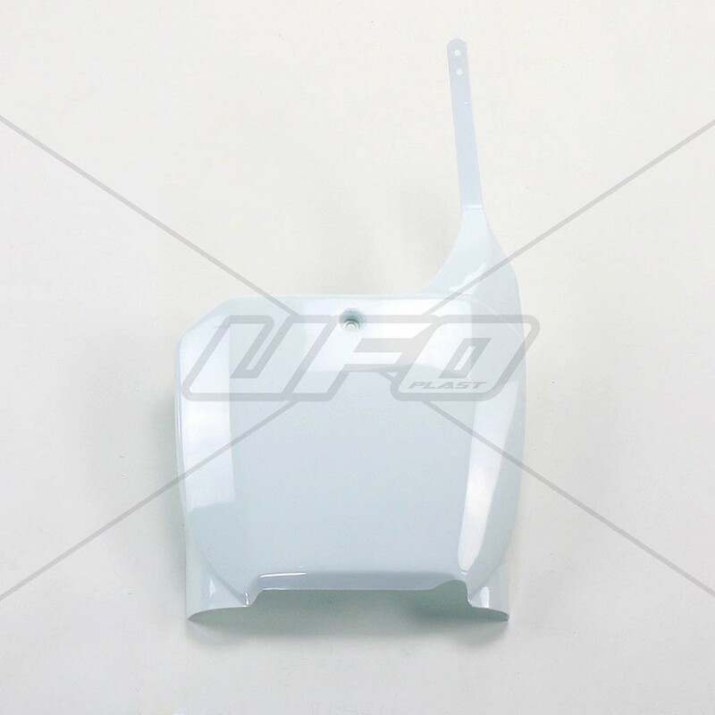 Plaque numéro frontale UFO blanc Honda 