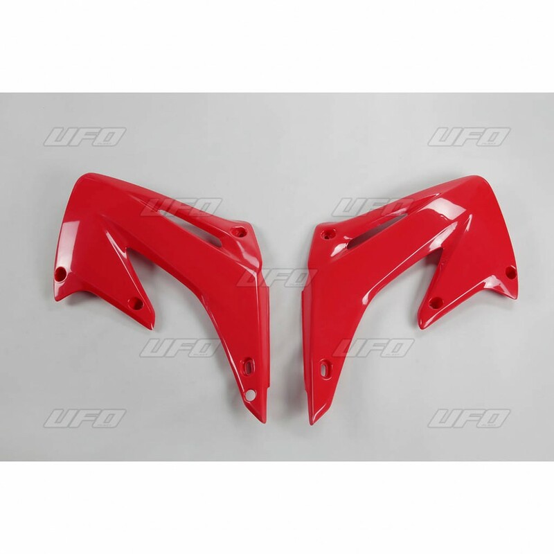 Ouïes de radiateur UFO rouge Honda CR125R/250R 
