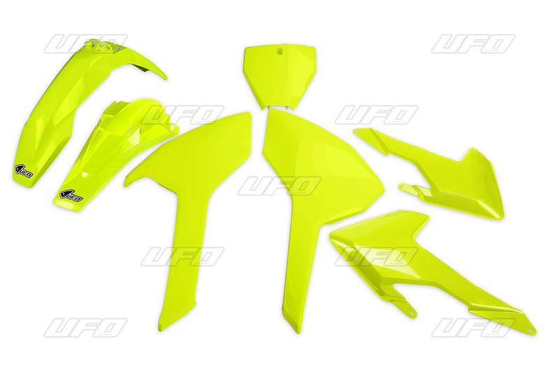 Garde-boue avant UFO jaune fluo Honda CRF450R/RX 