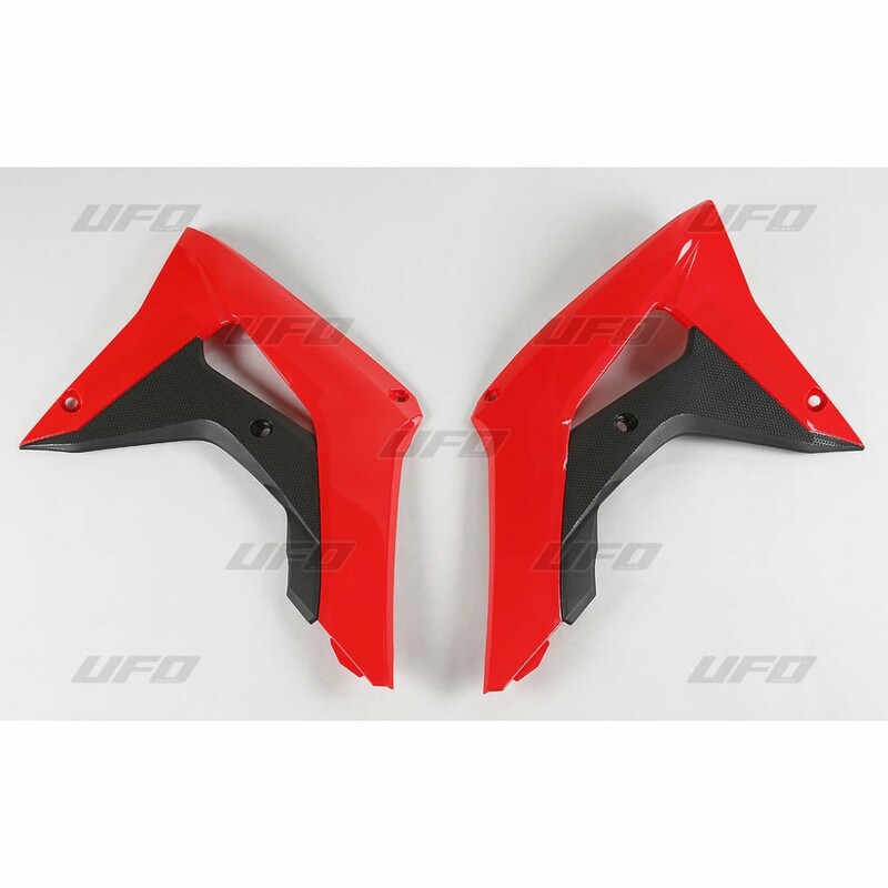 Ouïes de radiateur UFO couleur origine 2017 rouge/noir Honda CRF450R 