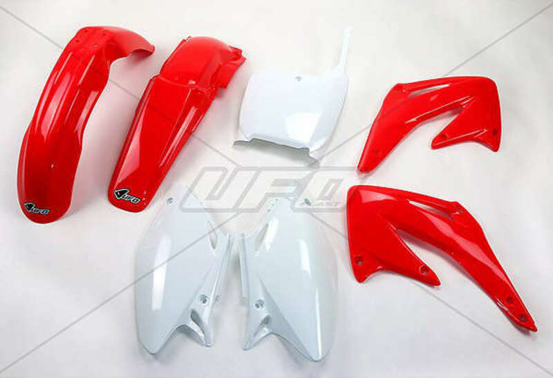Kit plastique UFO couleur origine rouge/blanc Honda CRF450R 