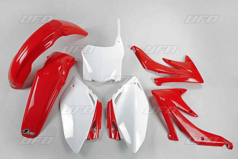 Kit plastique UFO couleur origine rouge/blanc (2008) Honda CRF450R 