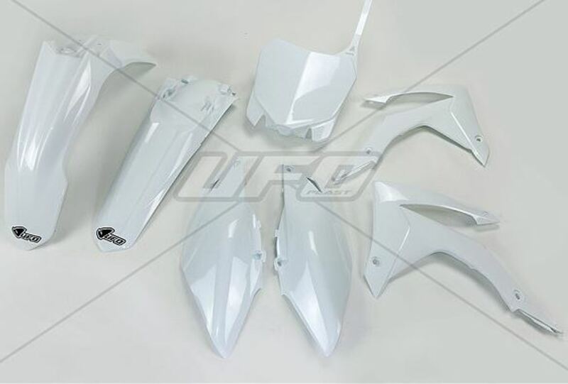 Kit plastique UFO blanc Honda CRF250R/CRF450R 