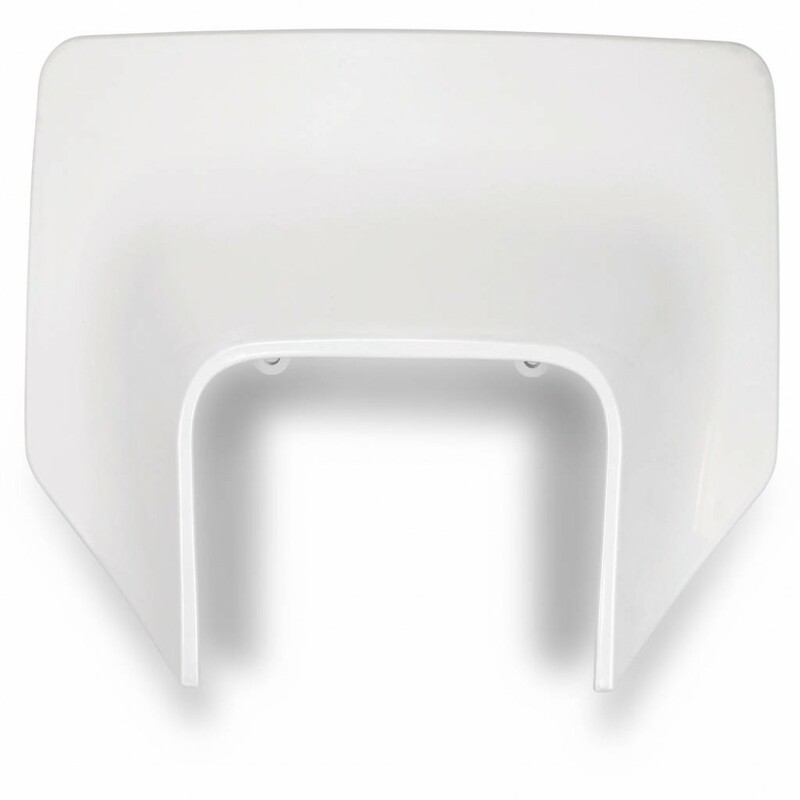 Plaque numéro frontale UFO Husqvarna blanc 