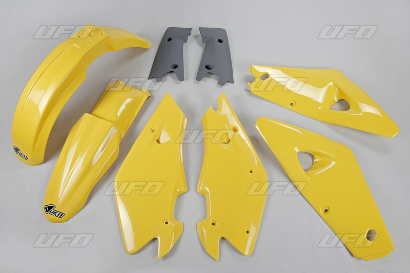 Kit plastique UFO couleur origine jaune/gris Husqvarna CR125/250 