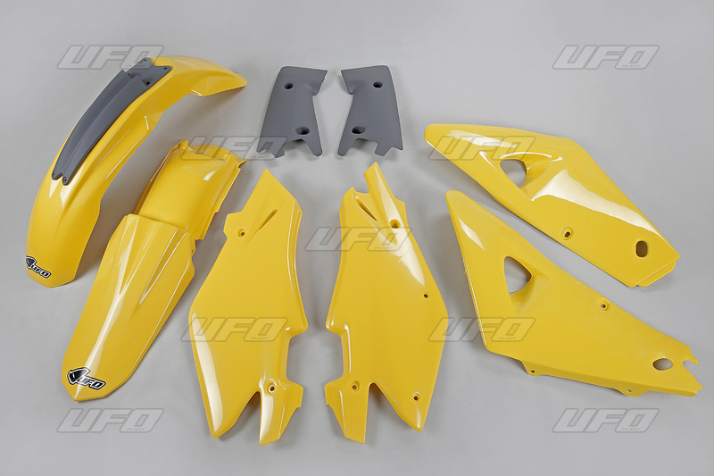 Kit plastique UFO couleur origine jaune/gris Husqvarna CR125/250