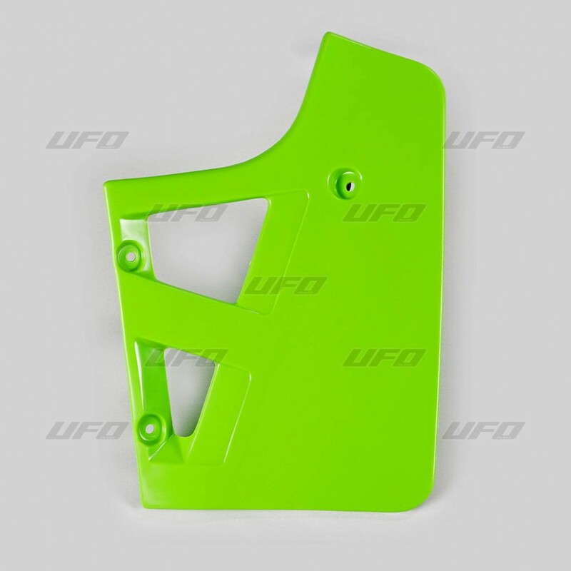 Ouïes de radiateur UFO vert Kawasaki KX125/250 