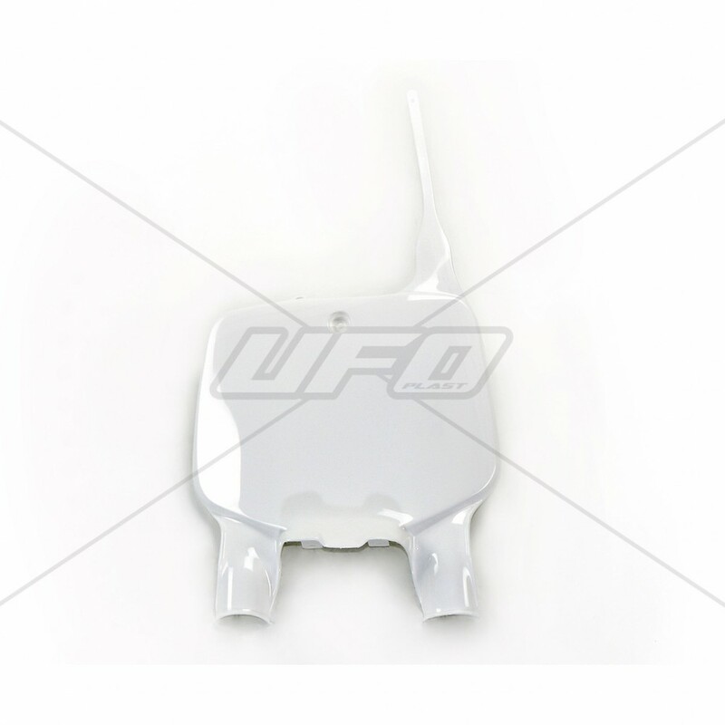 Plaque numéro frontale UFO blanc Kawasaki 
