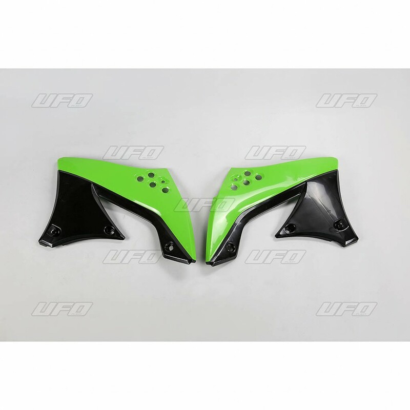 Ouïes de radiateur UFO noir Kawasaki KX450F 