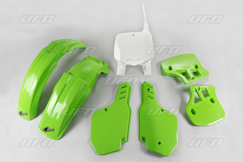 Kit plastique UFO couleur origine Kawasaki KX500
