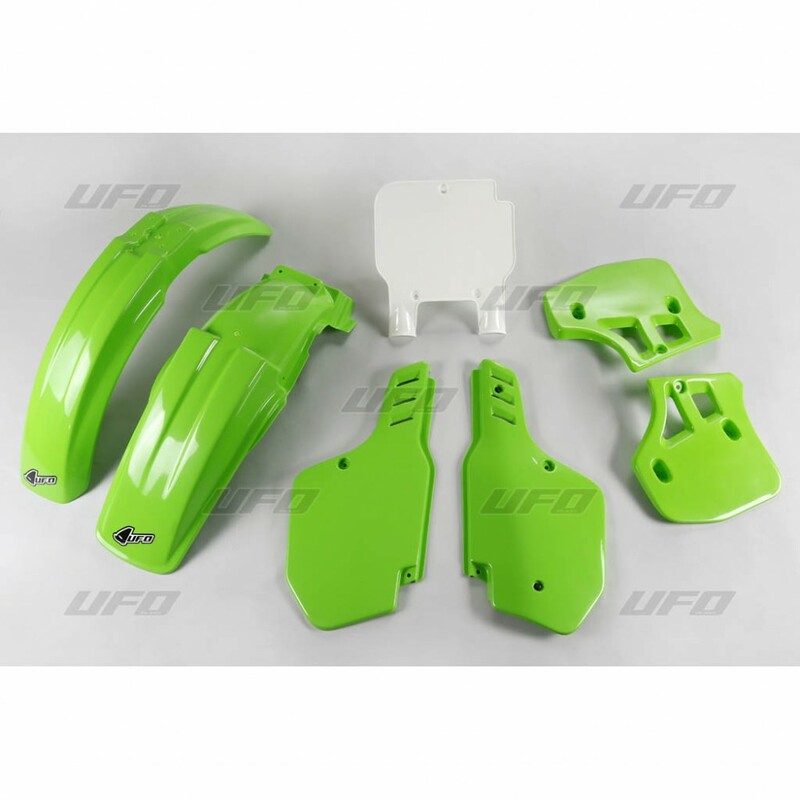 Kit plastique UFO couleur origine Kawasaki KX500 