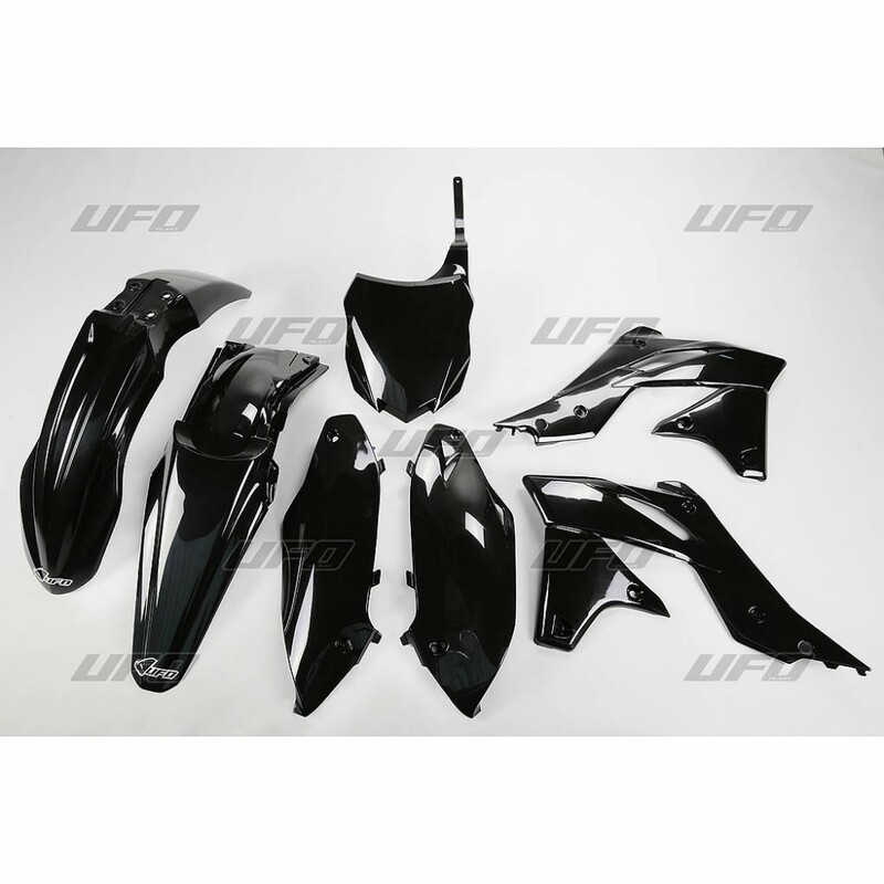 Kit plastique UFO noir Kawasaki KX250F 