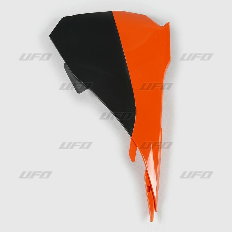 Cache boîte à air UFO orange/noir KTM SX85 