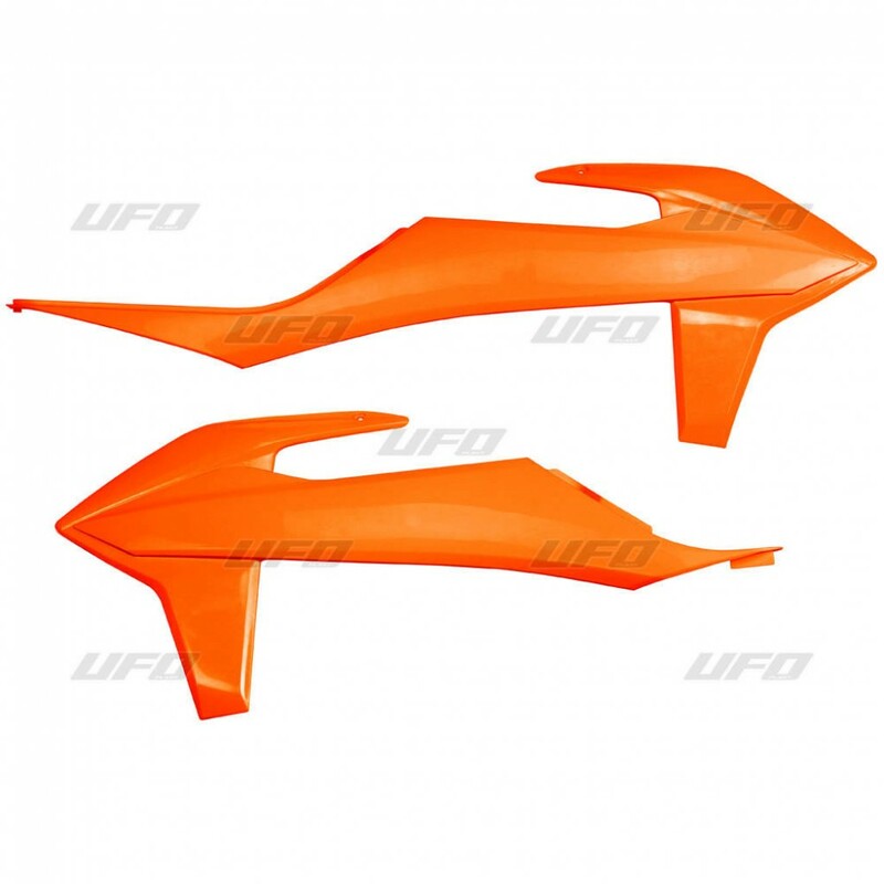 Ouïes de radiateur UFO orange KTM SX/SX-F 