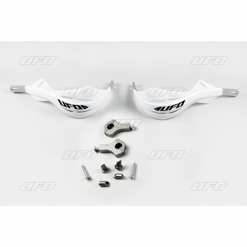 Protège-mains UFO Alu blanc 