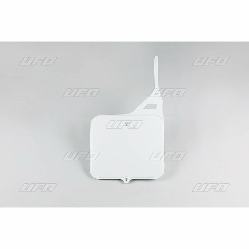 Plaque numéro frontale UFO blanc Suzuki RM125/250 
