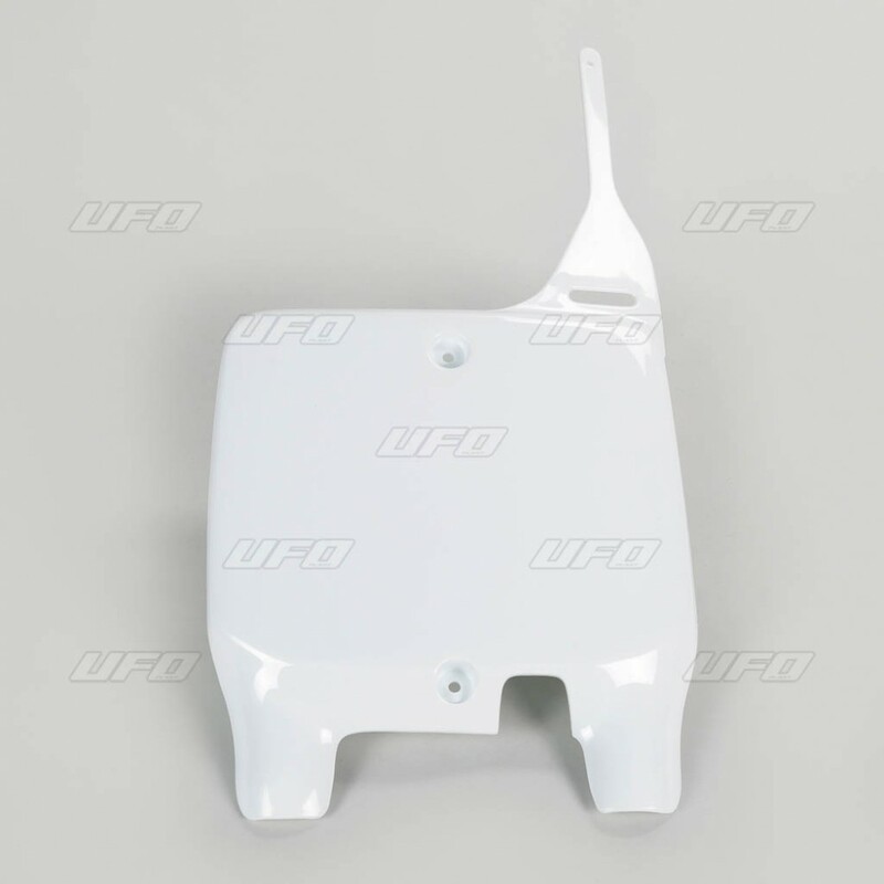 Plaque numéro frontale UFO blanc Suzuki RM125/250 
