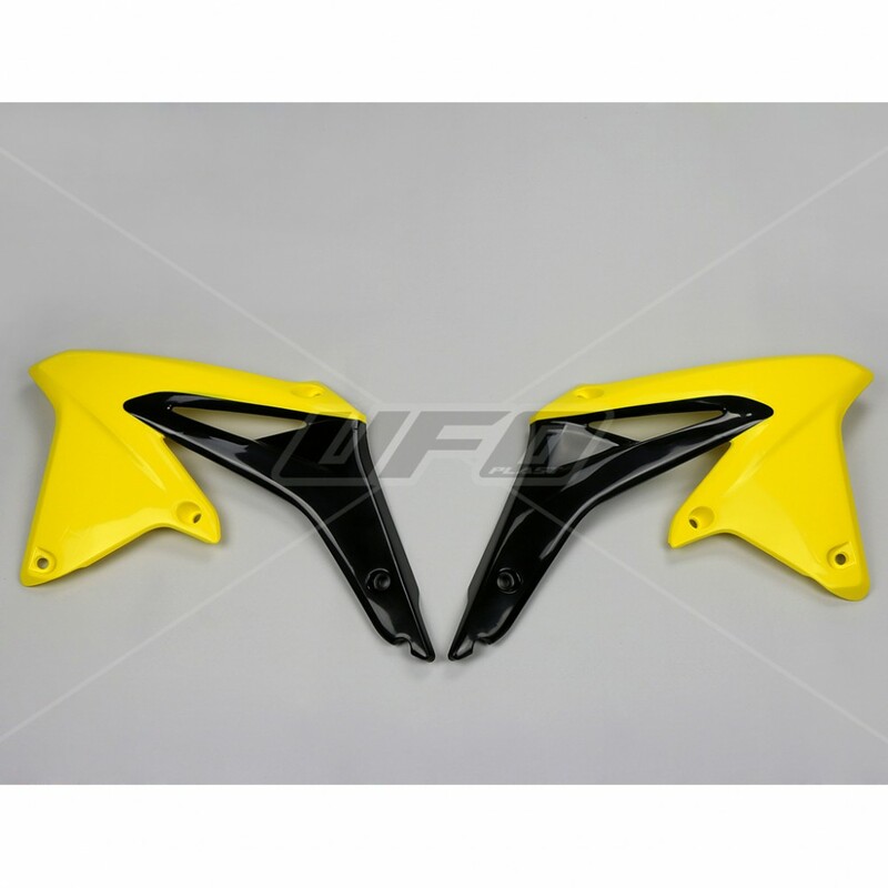 Ouïes de radiateur UFO jaune/noir Suzuki RM-Z450 