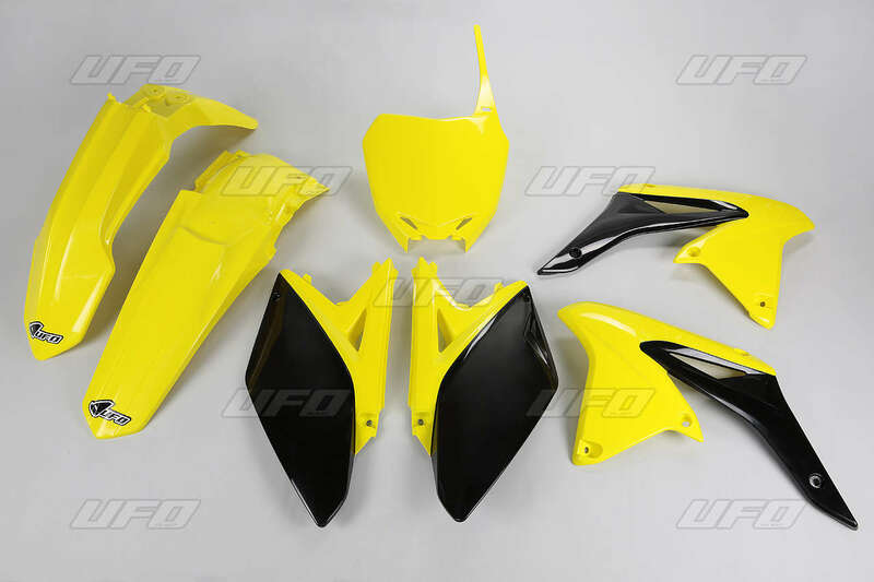 Kit plastique UFO couleur origine jaune/noir Suzuki RM-Z250 