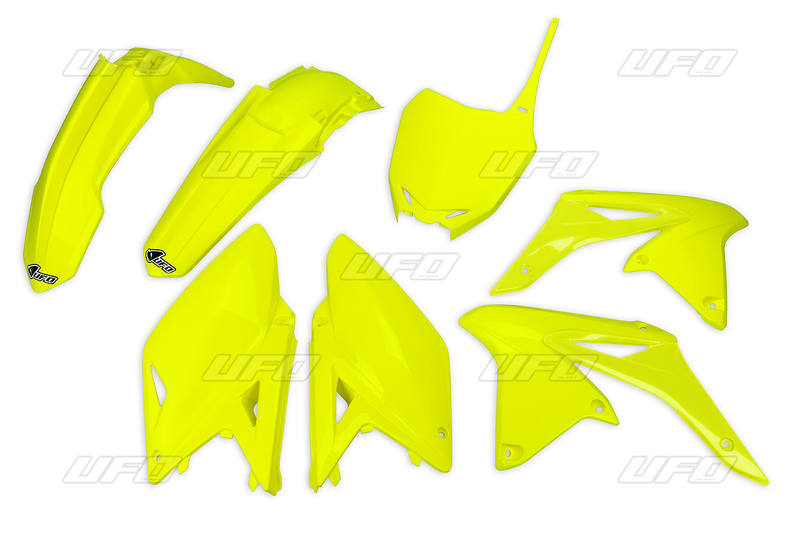 Kit plastique UFO jaune fluo Suzuki RM-Z250 