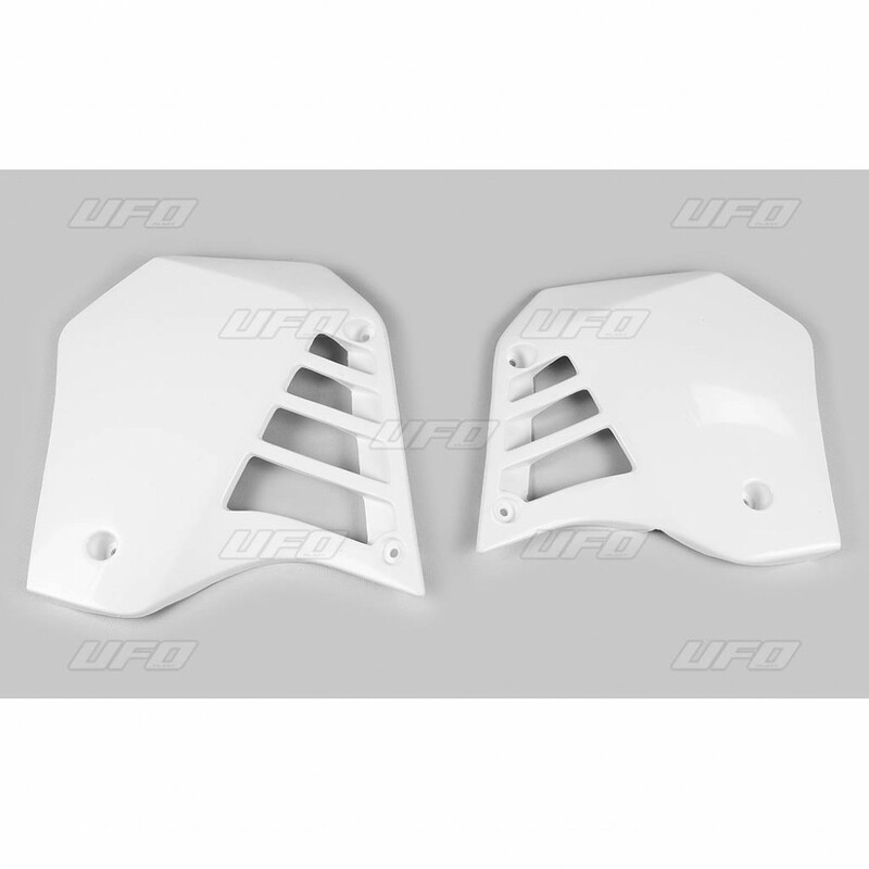 Ouïes de radiateur UFO blanc Yamaha YZ125 