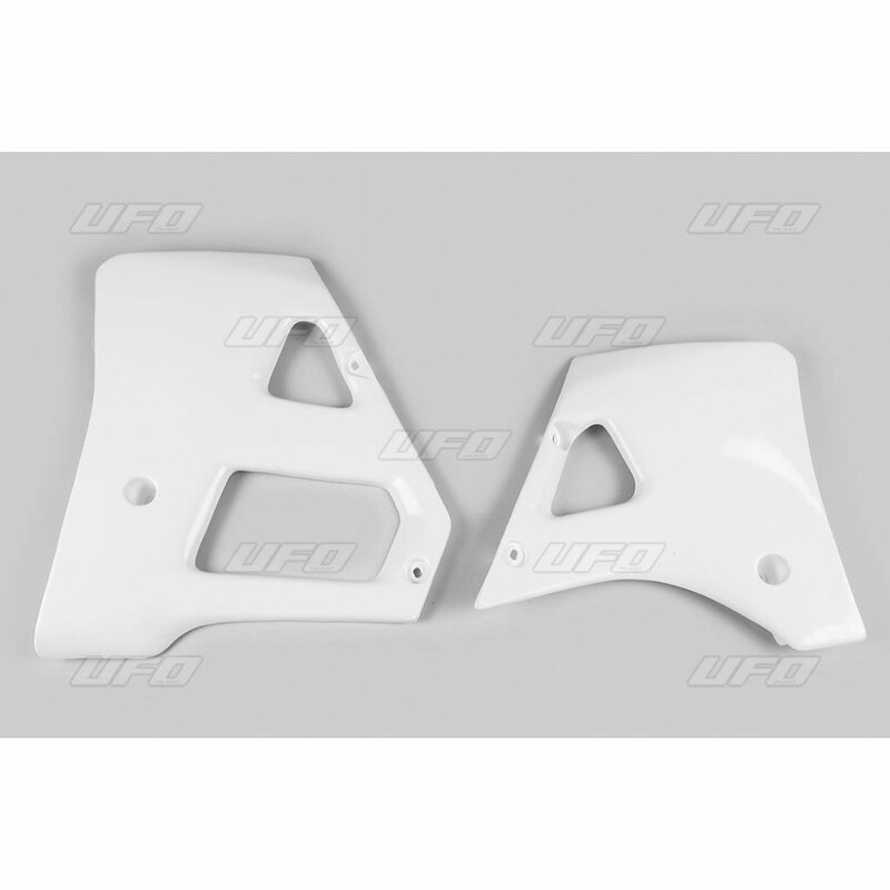 Ouïes de radiateur UFO blanc Yamaha 