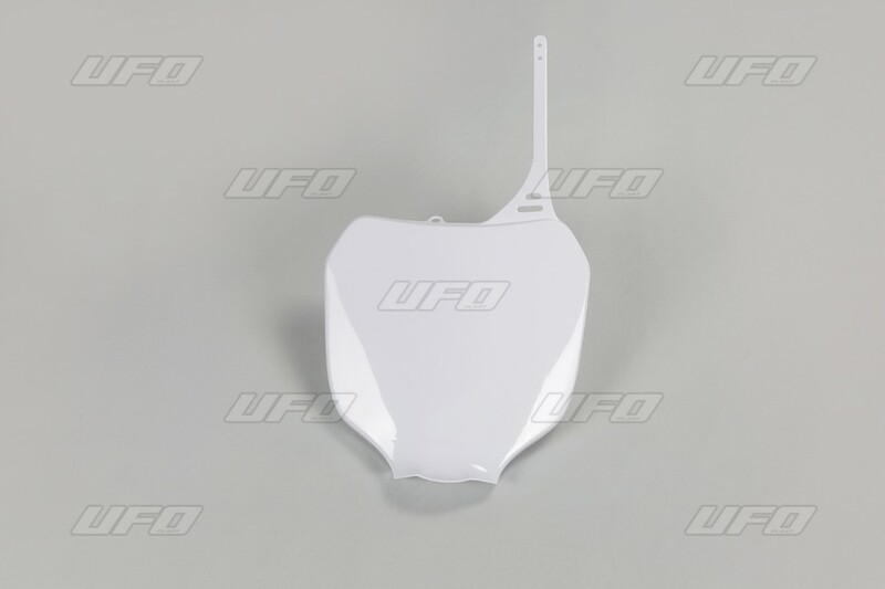 Plaque numéro frontale UFO blanc Yamaha 