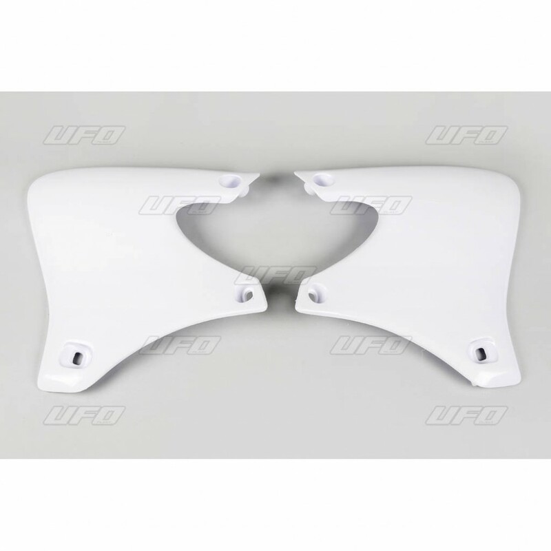 Ouïes de radiateur UFO blanc Yamaha 