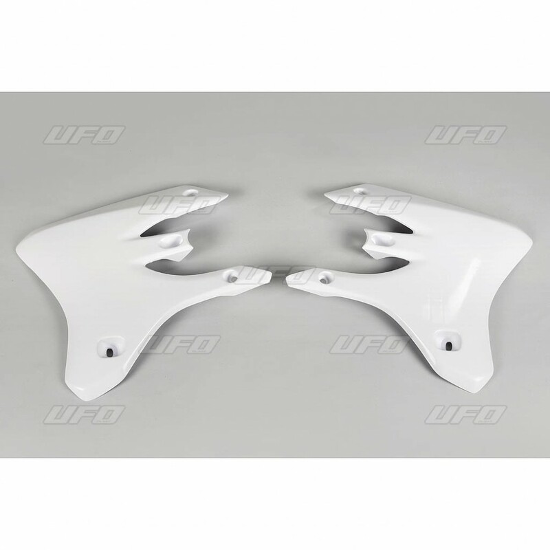 Ouïes de radiateur UFO blanc Yamaha WR250F/450F 