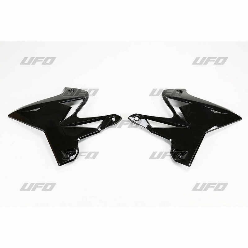 Ouïes de radiateur UFO noir Yamaha YZ125/250 