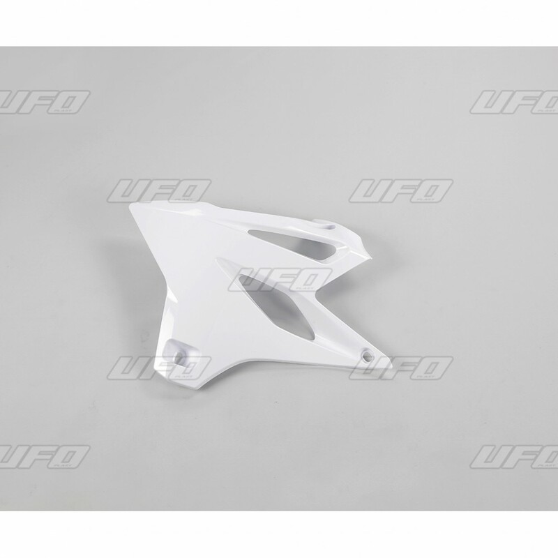 Ouïes de radiateur UFO blanc Yamaha YZ85 