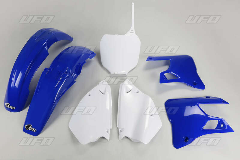 Kit plastique UFO couleur origine bleu/blanc Yamaha YZ125/250 