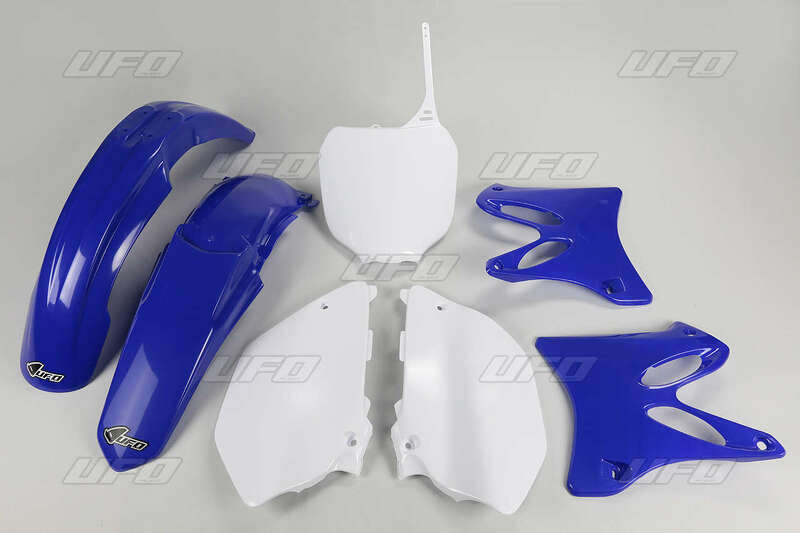 Kit plastique UFO couleur origine bleu/blanc Yamaha YZ125/144/250 