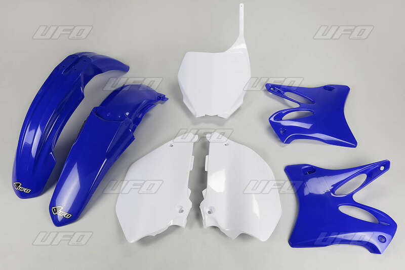 Kit plastique UFO couleur origine bleu/blanc Yamaha YZ125/144/250 