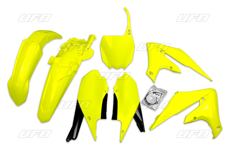 Kit plastique UFO jaune fluo Yamaha YZ450F 