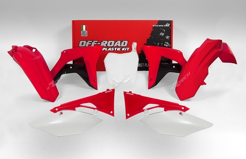Kit plastique RACETECH couleur origine (2017) rouge/noir/blanc Honda CRF450R 