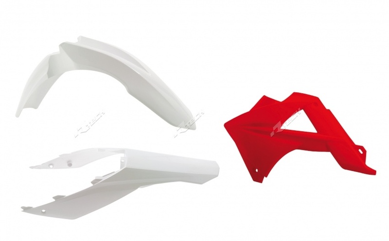 Kit plastique RACETECH couleur origine blanc/rouge Gas Gas EC125/250/300/450 FSR 