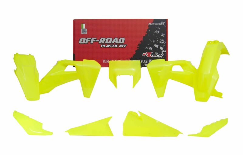 Kit plastiques RACETECH jaune fluo Husqvarna 